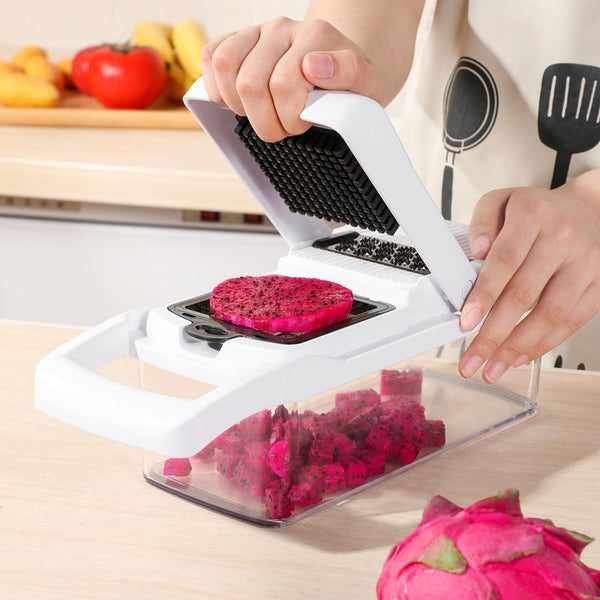 Multifunction Vegetable Chopper & Slicer – Kitchen Food Prep Cutter