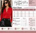 Women’s Classic Button-Down Blouse – Long Sleeve Office & Casual Shirt