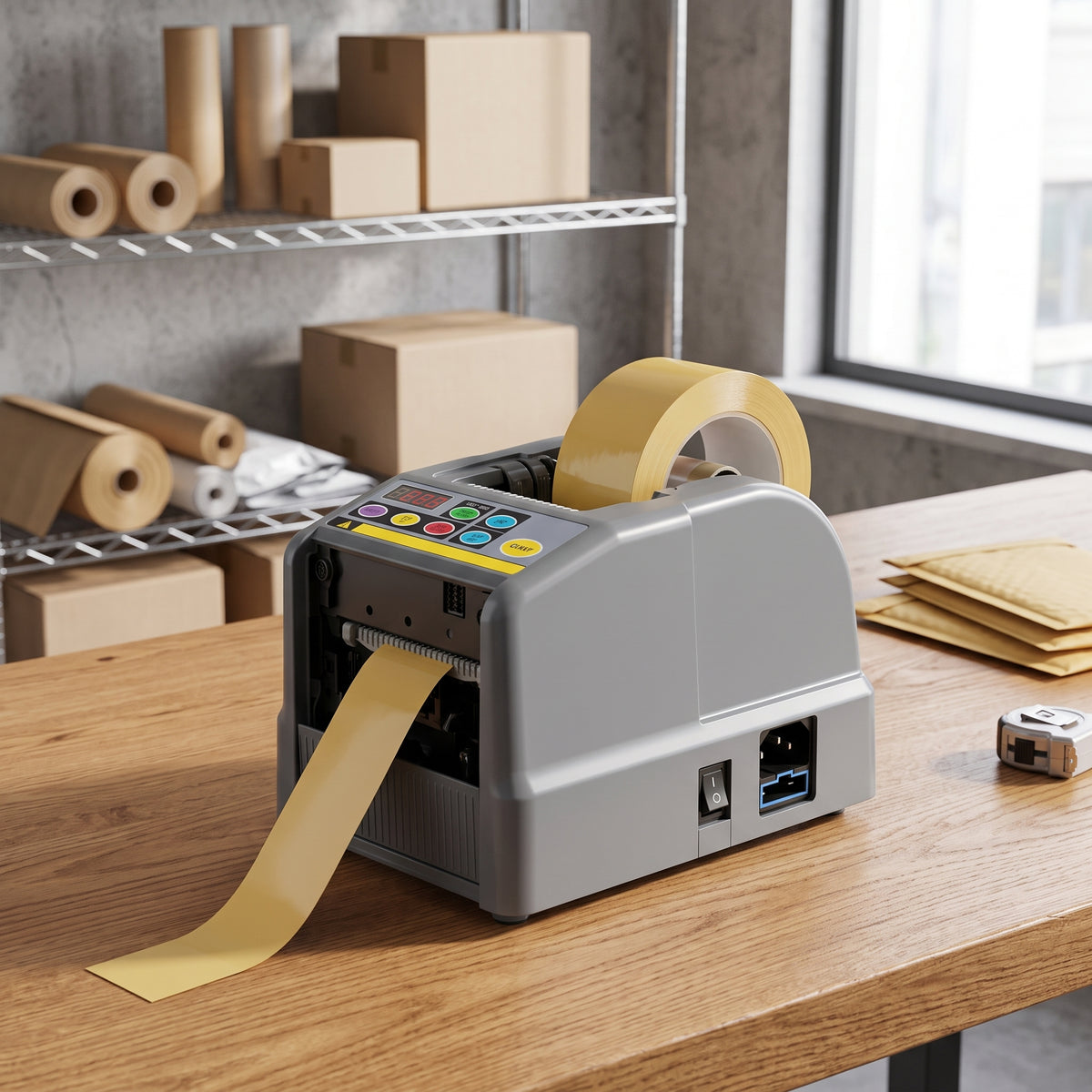 Automatic Electric Tape Dispenser & Cutter – Packaging & Shipping Machine