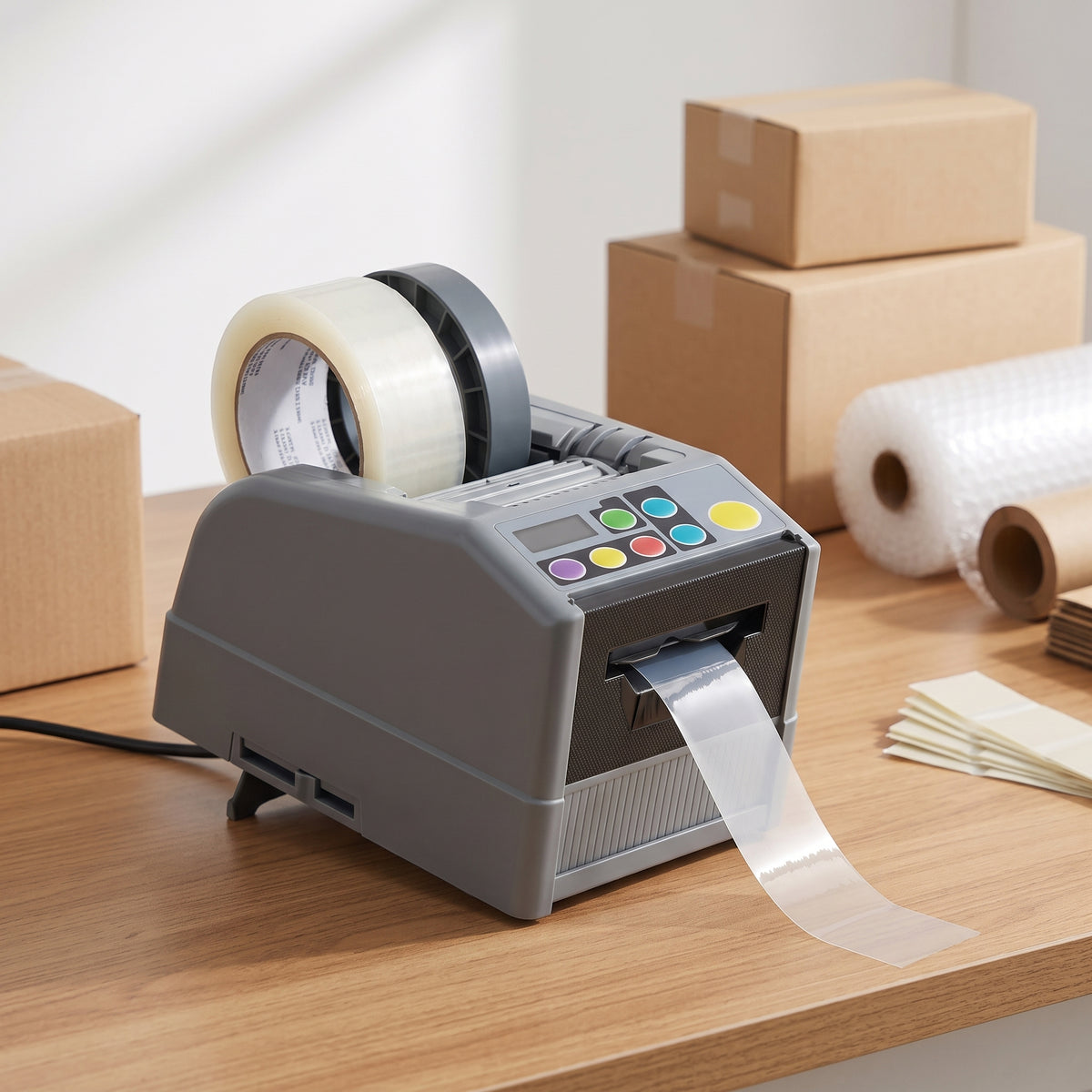 Automatic Electric Tape Dispenser & Cutter – Packaging & Shipping Machine