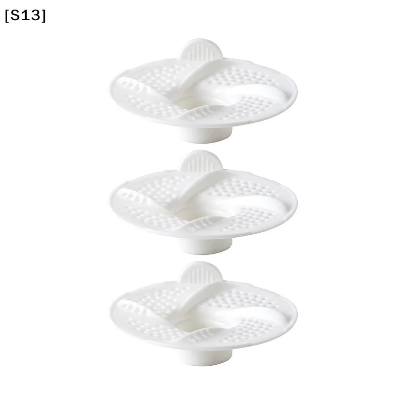 3-Piece Bathtub Drain Hair Catcher Set