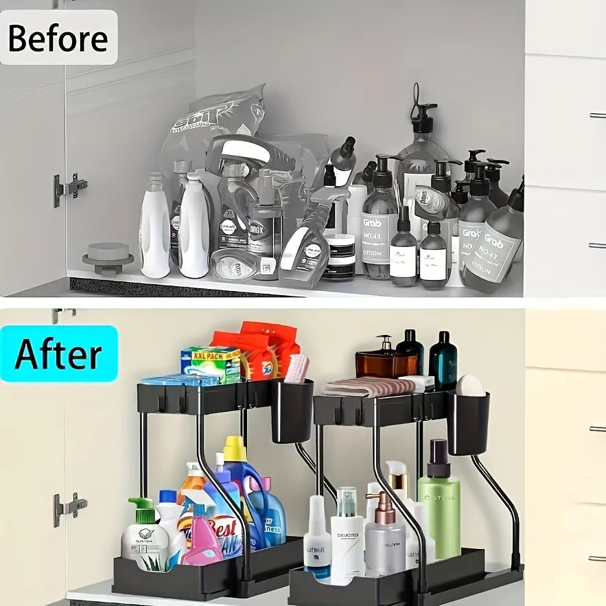 2-Tier Under-Sink Storage Drawer