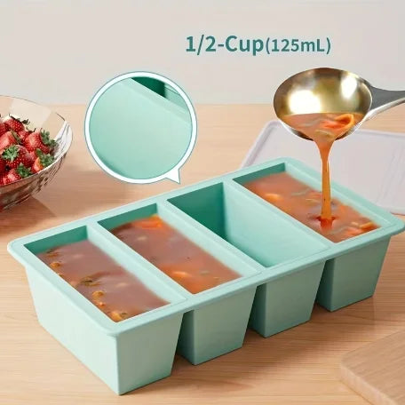 Silicone Freezer Tray with Lid