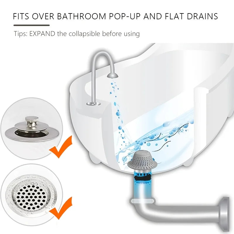 Silicone Shower Drain Hair Catcher