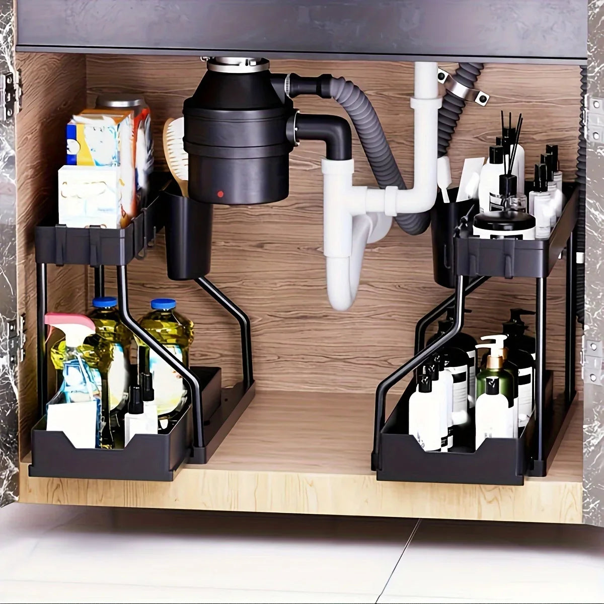 2-Tier Under-Sink Storage Drawer
