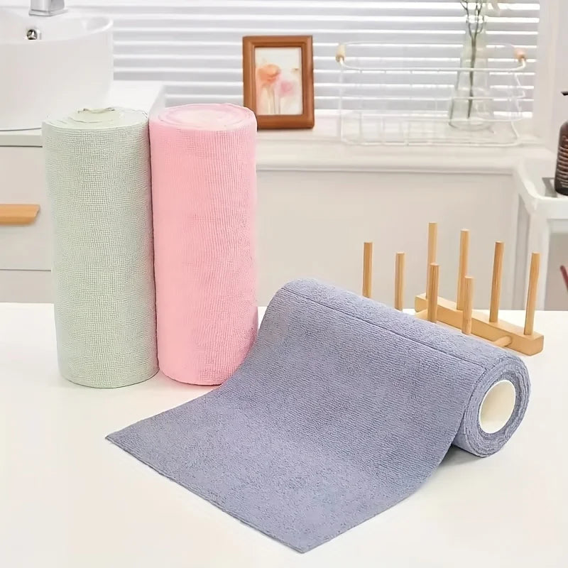 Reusable Microfiber Dishcloth Roll