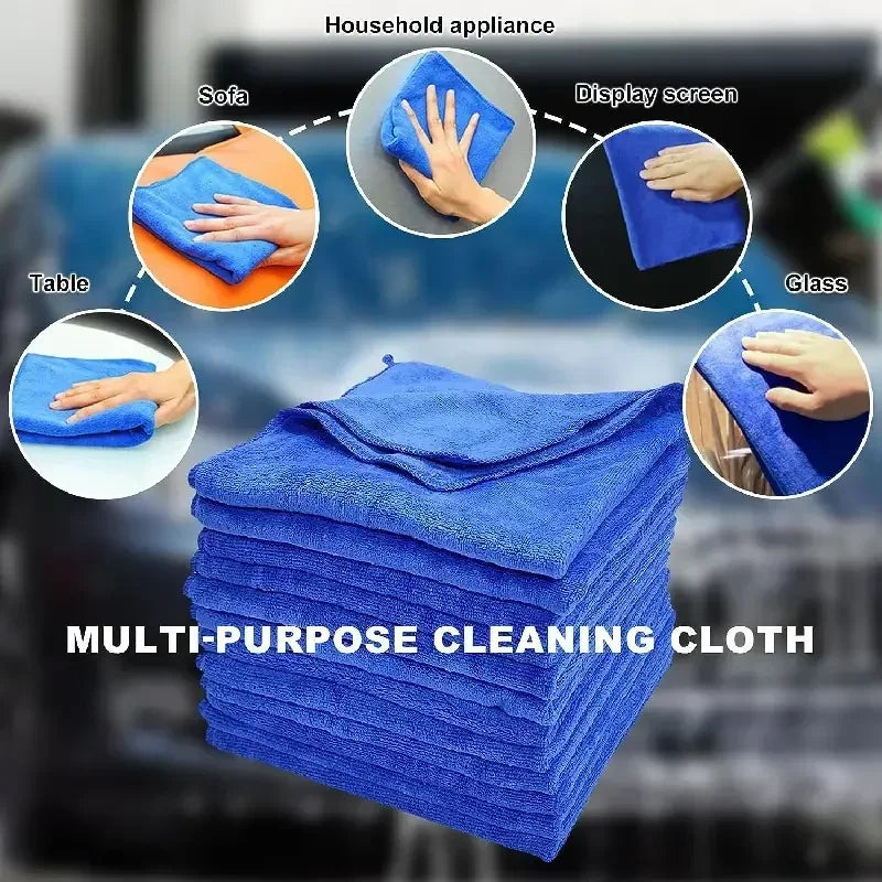 Lint-Free Microfiber Car Window Cloths
