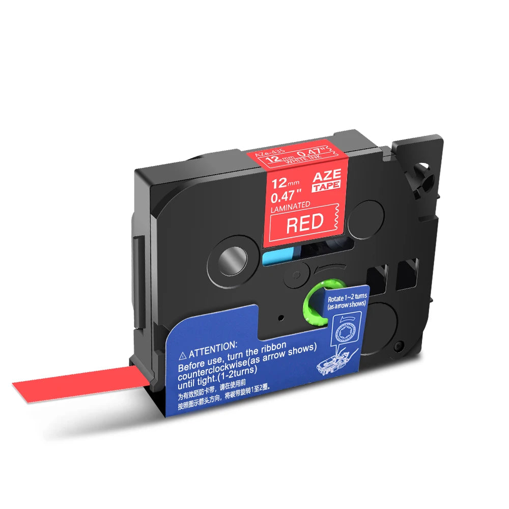 Compatible Label Tape for Brother P-Touch – 6mm to 24mm Laminated TZe/TZ Tape