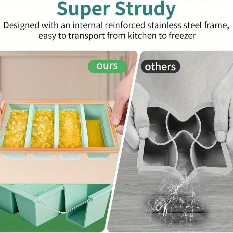 Silicone Freezer Tray with Lid