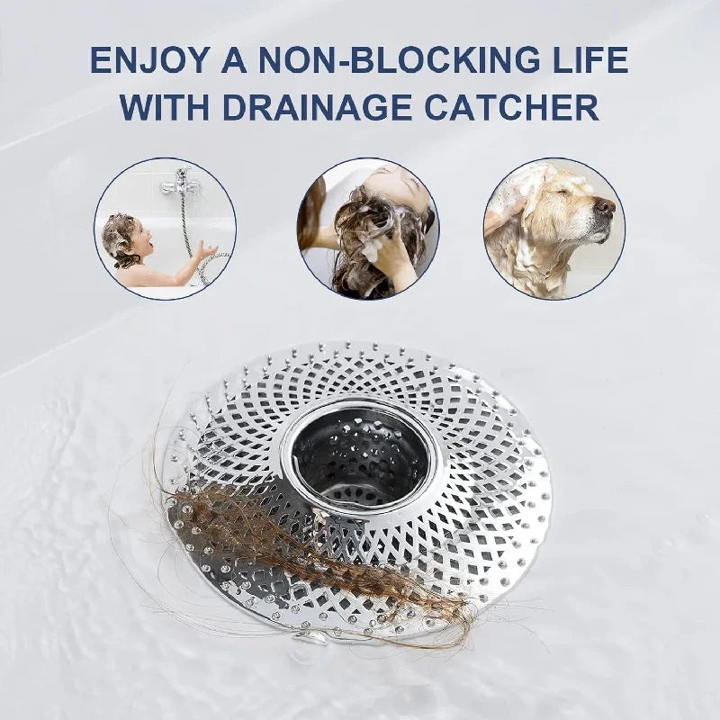 Detachable Shower Drain Hair Catcher
