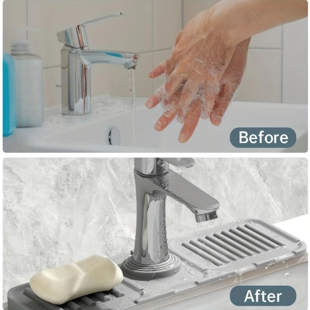 Quick-Dry Faucet Splash Guard Pad