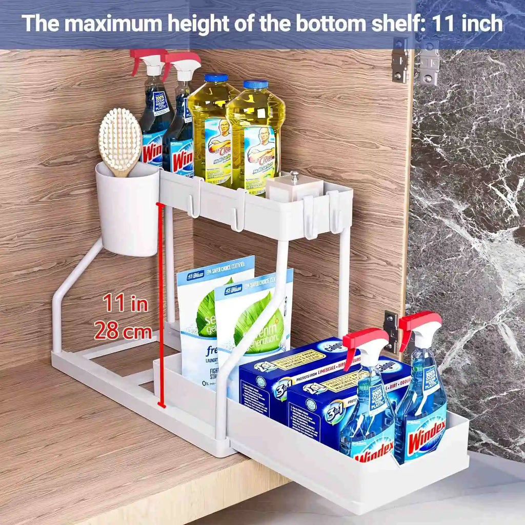 2-Tier Under-Sink Storage Drawer