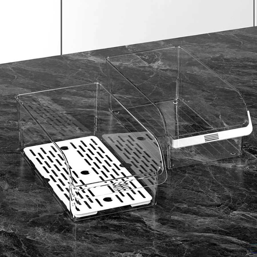 Clear Refrigerator Organizer Bin
