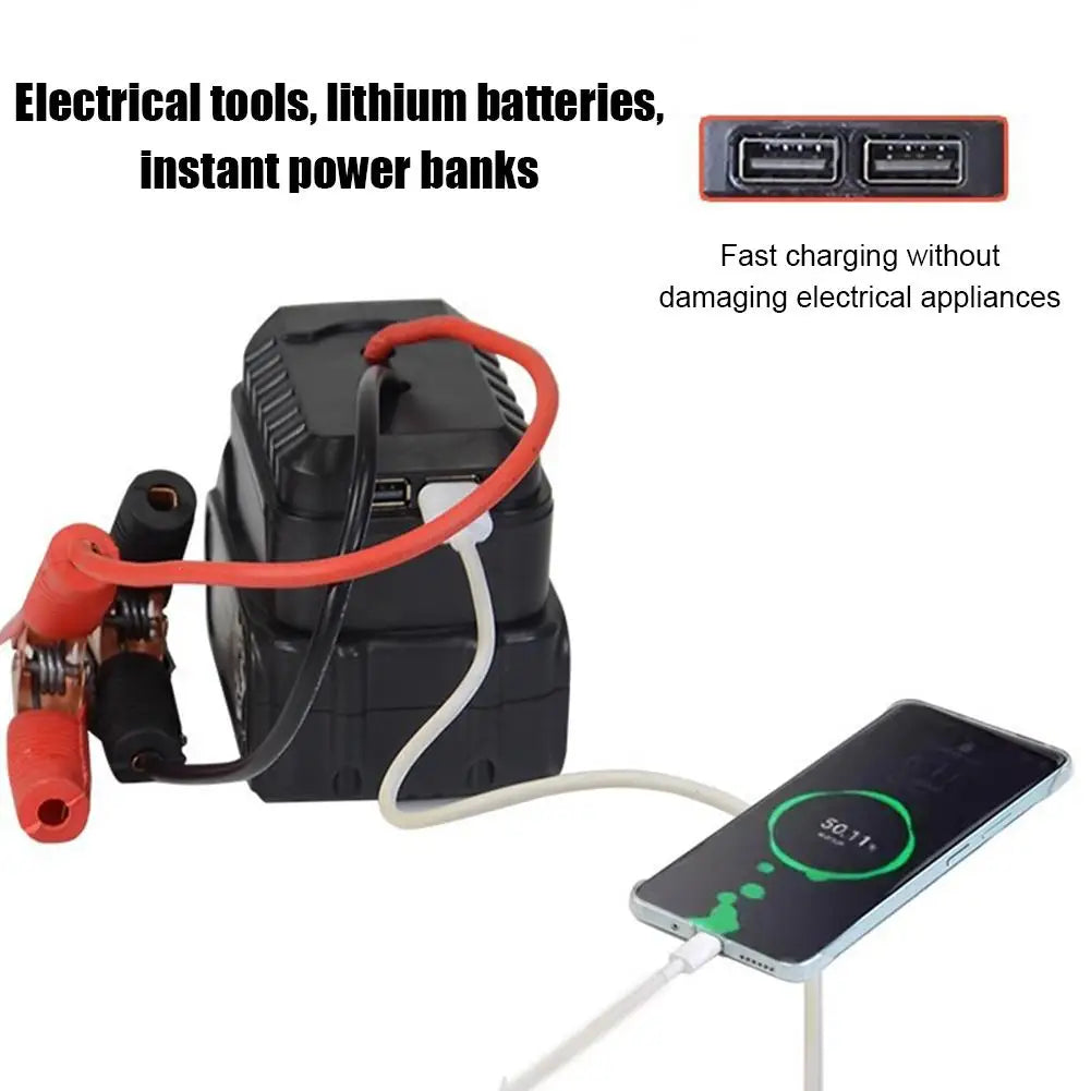 Battery-Powered Jump Starter Cable Adapter