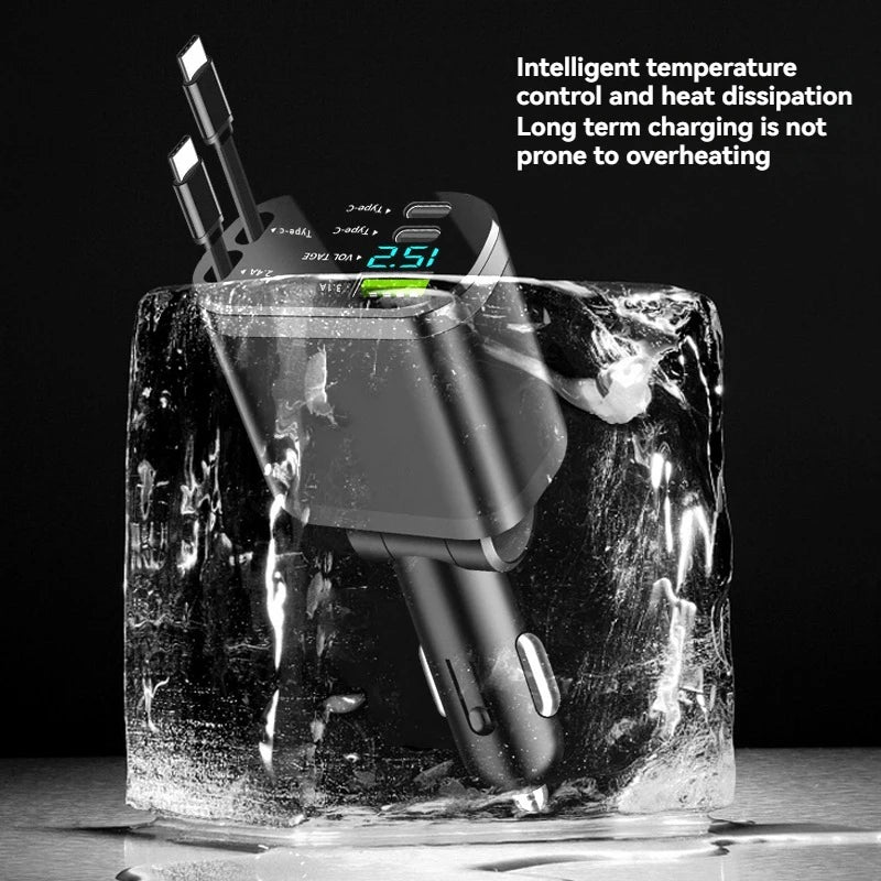 5-in-1 Retractable Car Charger