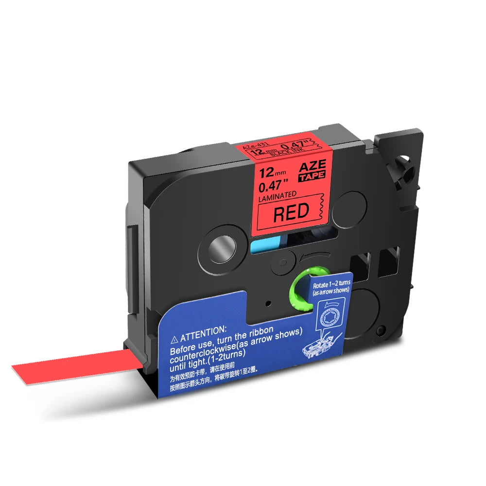 Compatible Label Tape for Brother P-Touch – 6mm to 24mm Laminated TZe/TZ Tape