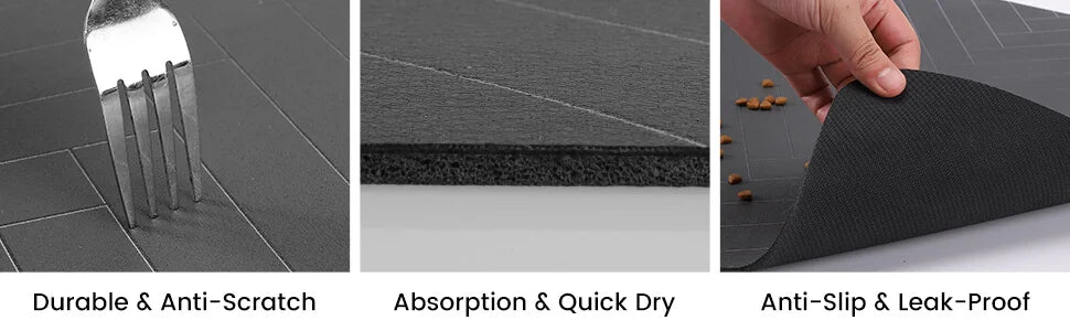 Quick-Dry Pet Feeding Mat