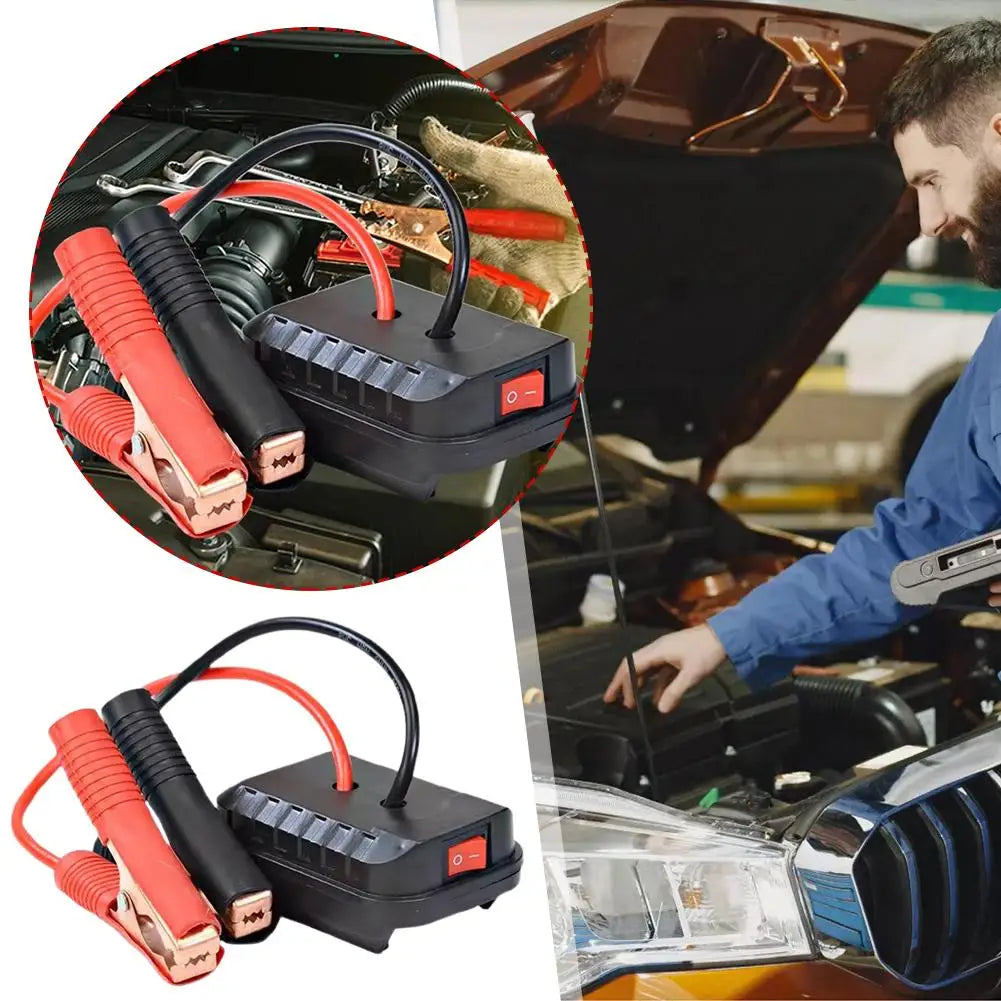 Battery-Powered Jump Starter Cable Adapter