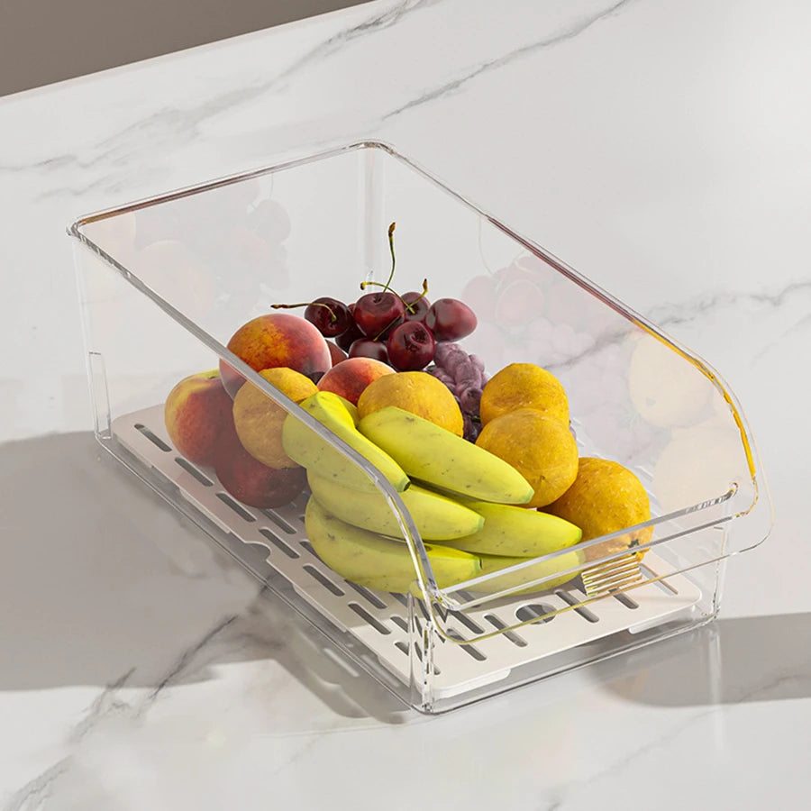 Clear Refrigerator Organizer Bin