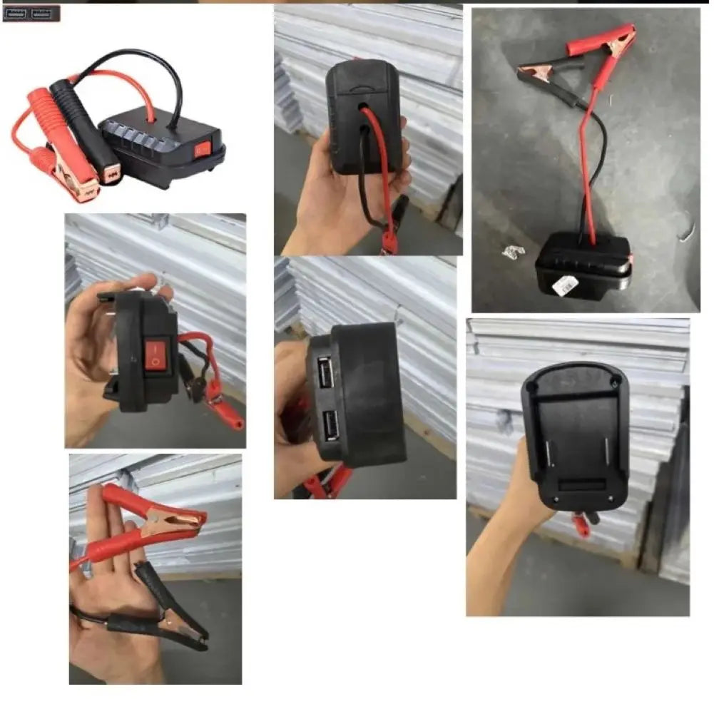 Battery-Powered Jump Starter Cable Adapter