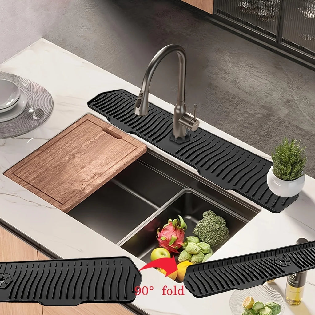 Long Silicone Faucet Splash Guard