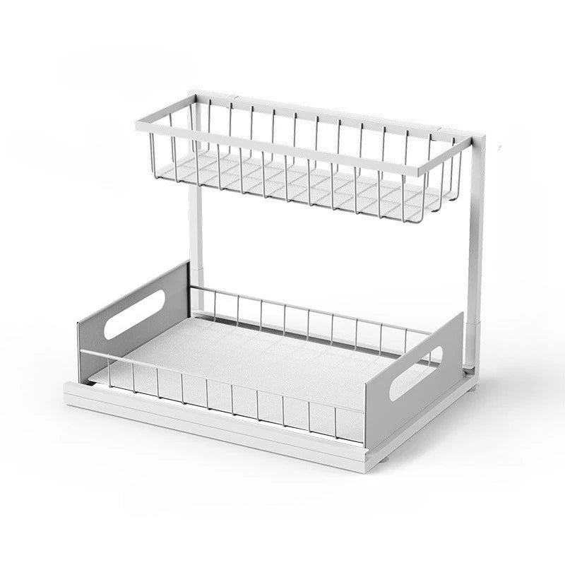 2-Tier Sliding Under-Sink Organizer
