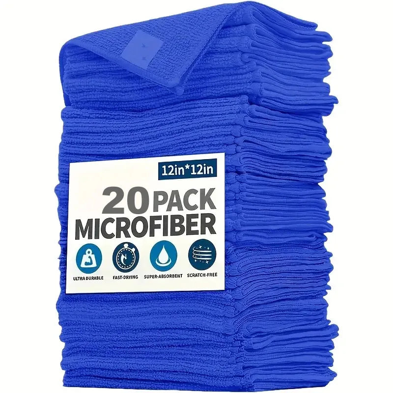 Lint-Free Microfiber Car Window Cloths