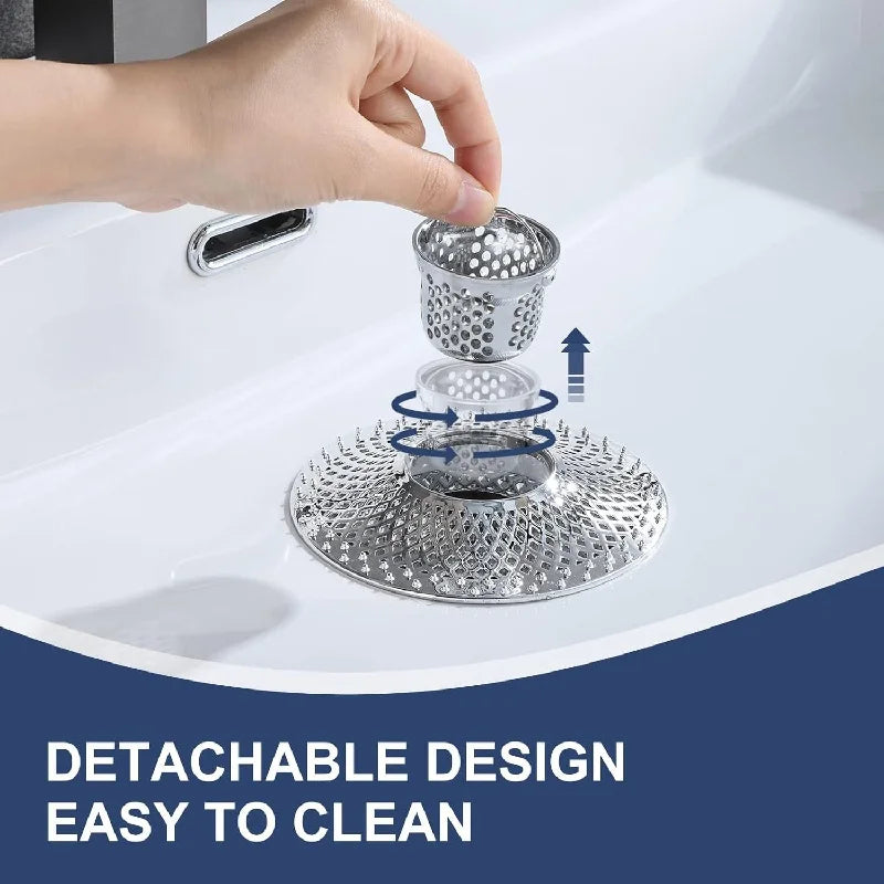 Detachable Shower Drain Hair Catcher