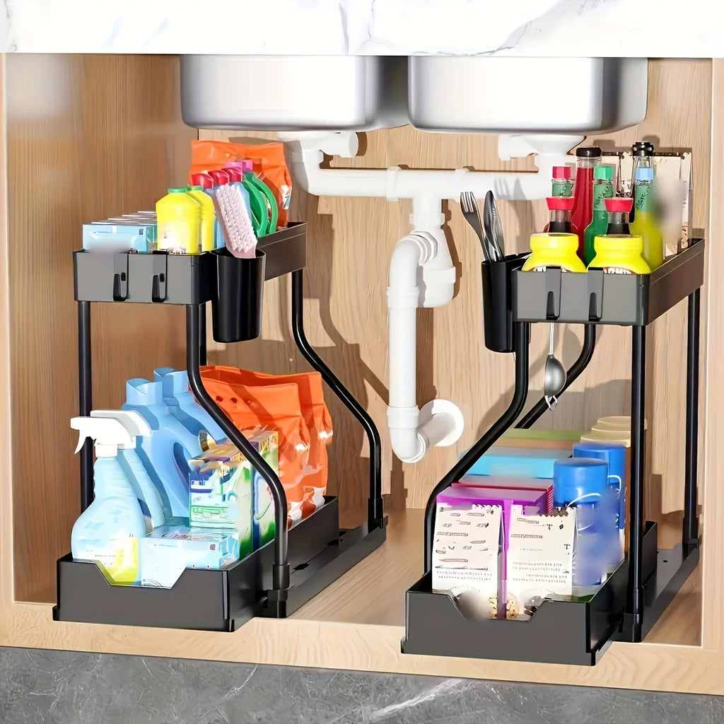 2-Tier Under-Sink Storage Drawer