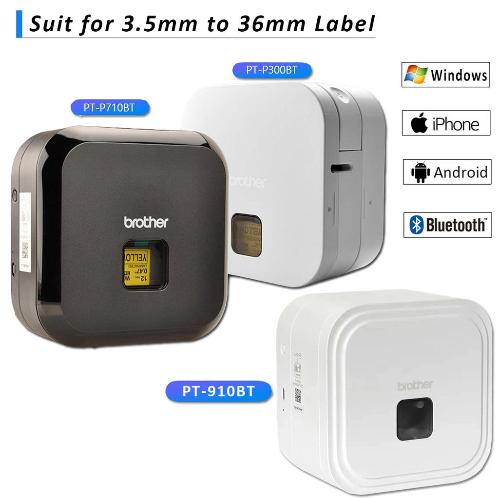 Brother P-Touch Cube Bluetooth Label Maker – P300BT / P710BT / P910BT