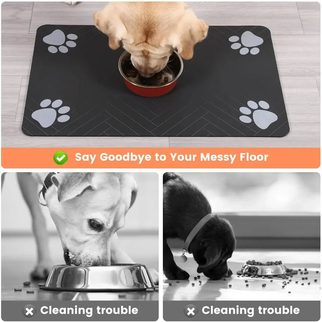 Quick-Dry Pet Feeding Mat