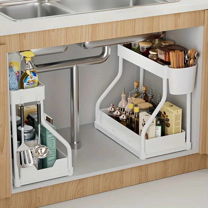 2-Tier Under-Sink Storage Drawer