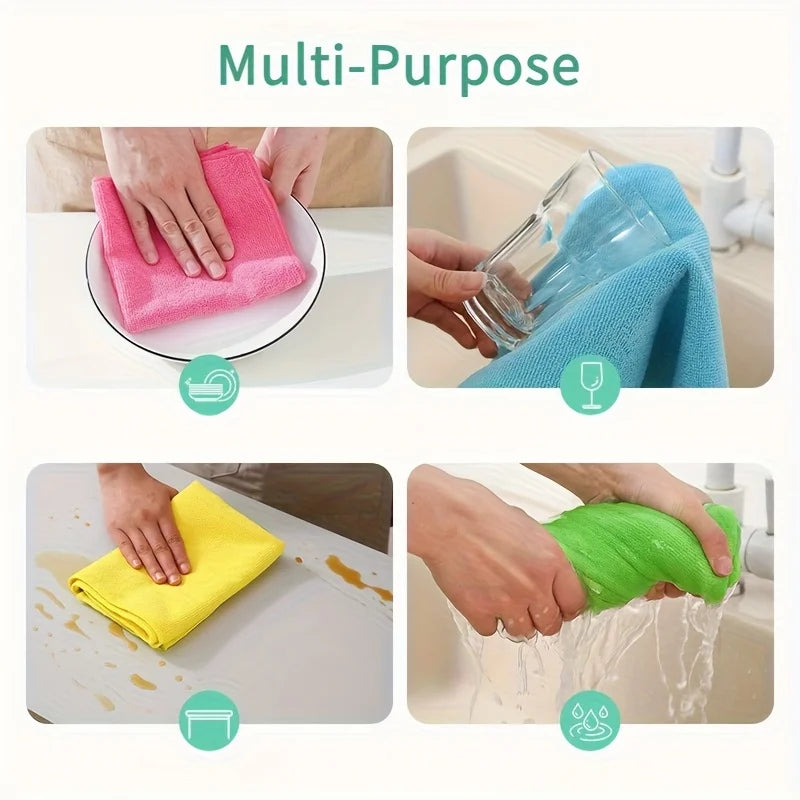 Multi-Surface Microfiber Cleaning Cloth Set