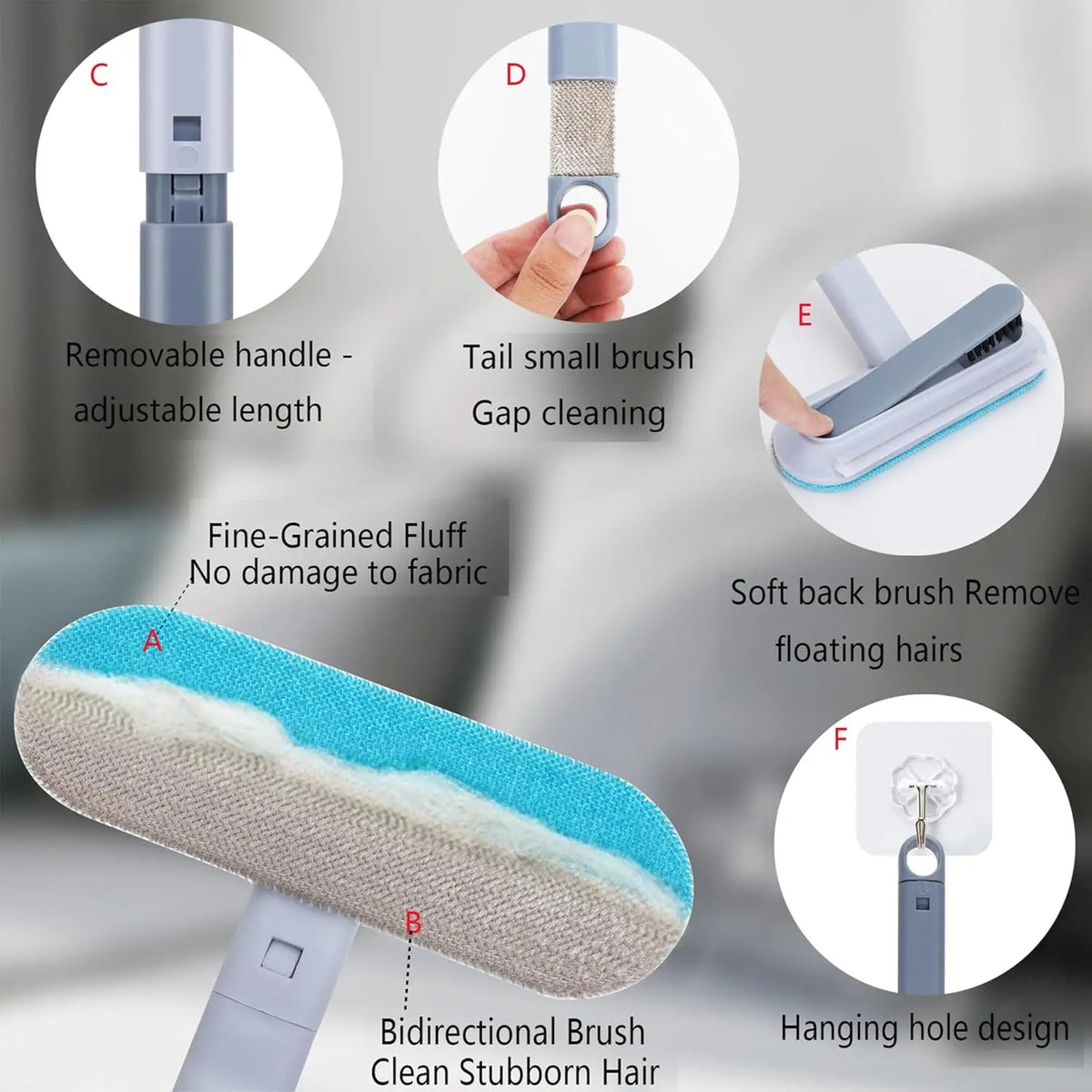 4-in-1 Reusable Pet Hair Remover