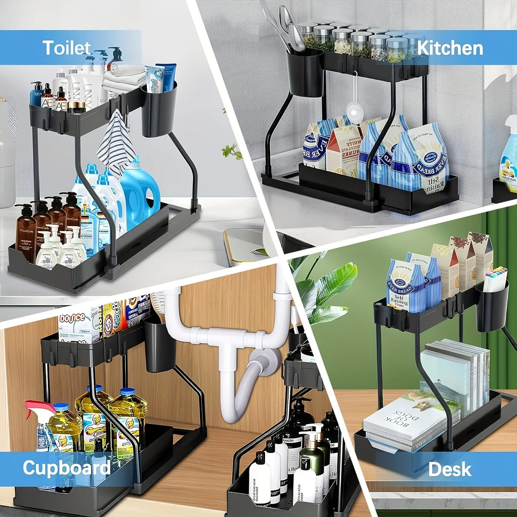 2-Tier Under-Sink Storage Drawer