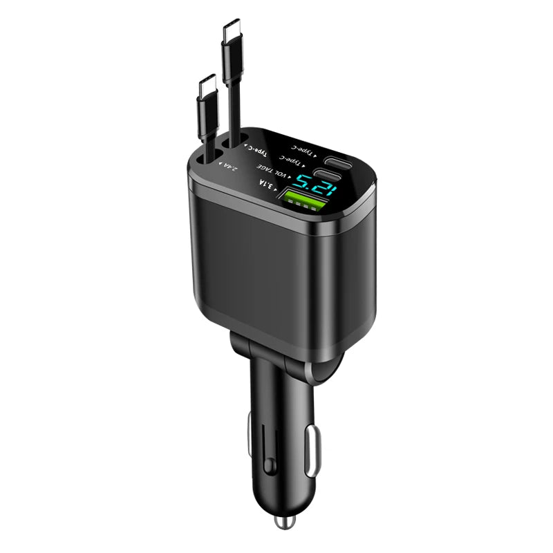 5-in-1 Retractable Car Charger