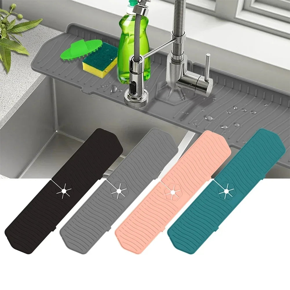 Long Silicone Faucet Splash Guard