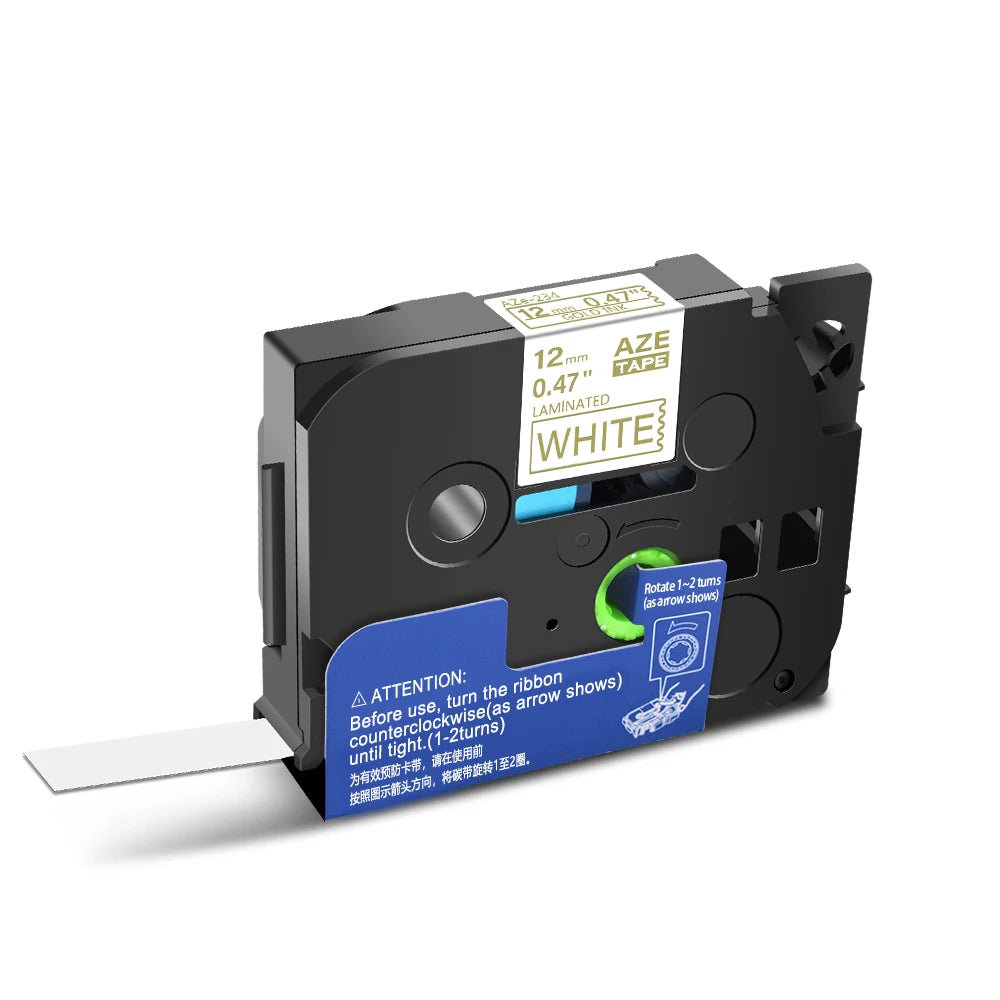 Compatible Label Tape for Brother P-Touch – 6mm to 24mm Laminated TZe/TZ Tape
