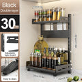 3-Tier Adjustable Countertop Spice Rack and Kitchen Organizer