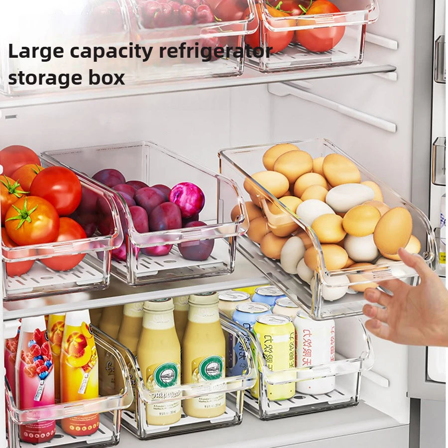 Clear Refrigerator Organizer Bin