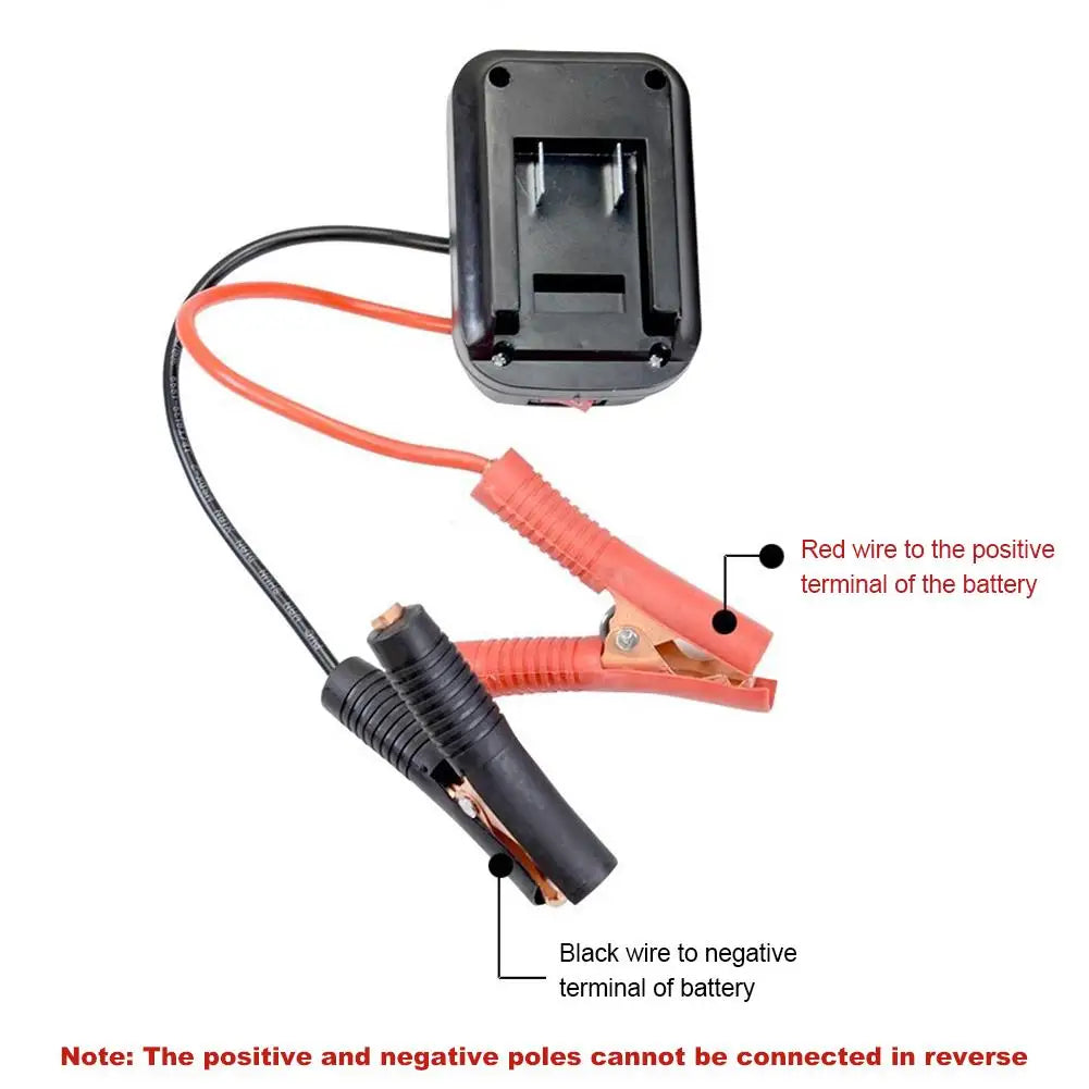 Battery-Powered Jump Starter Cable Adapter