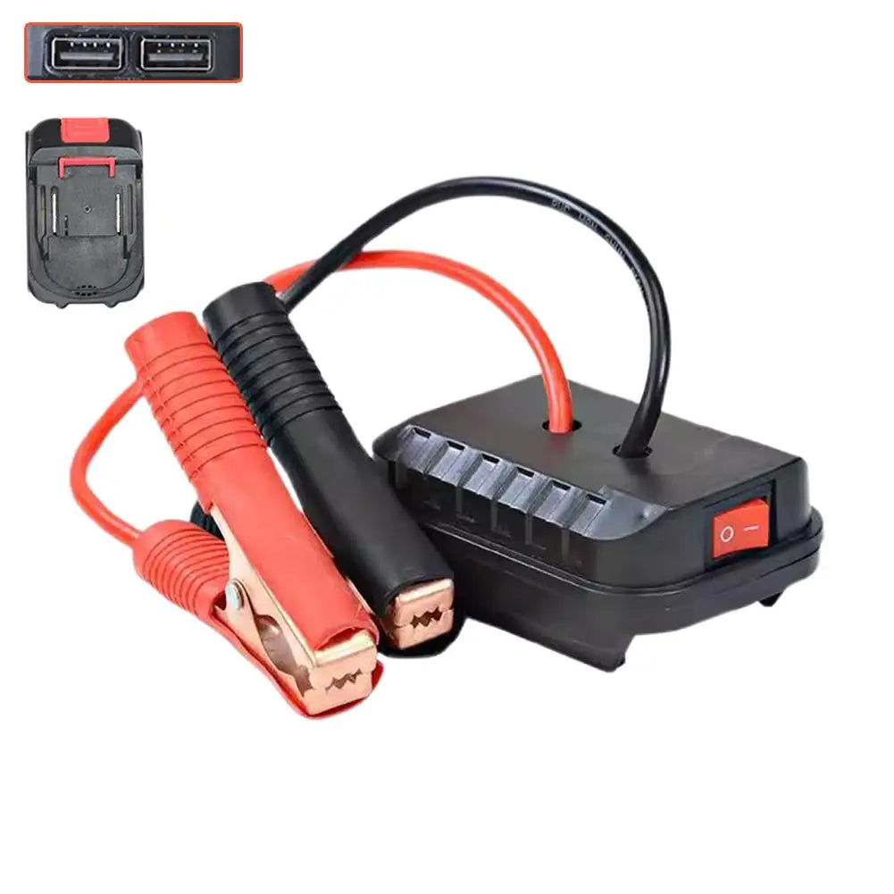 Battery-Powered Jump Starter Cable Adapter