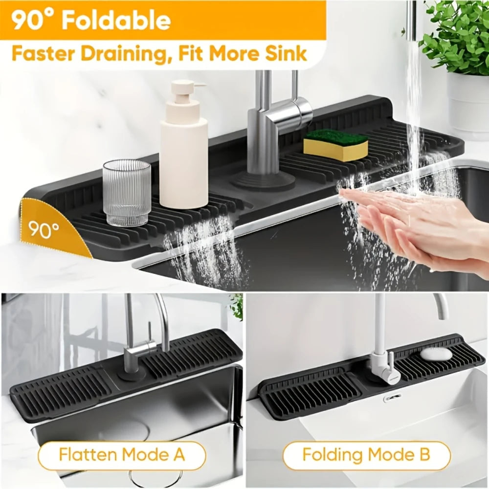 Quick-Dry Faucet Splash Guard Pad