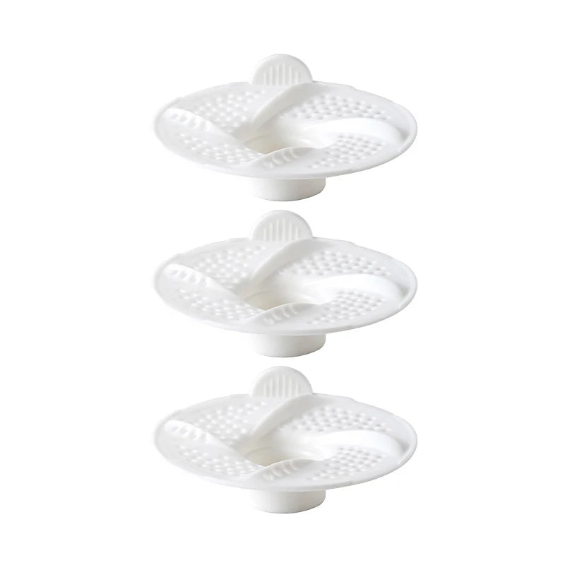 3-Piece Bathtub Drain Hair Catcher Set