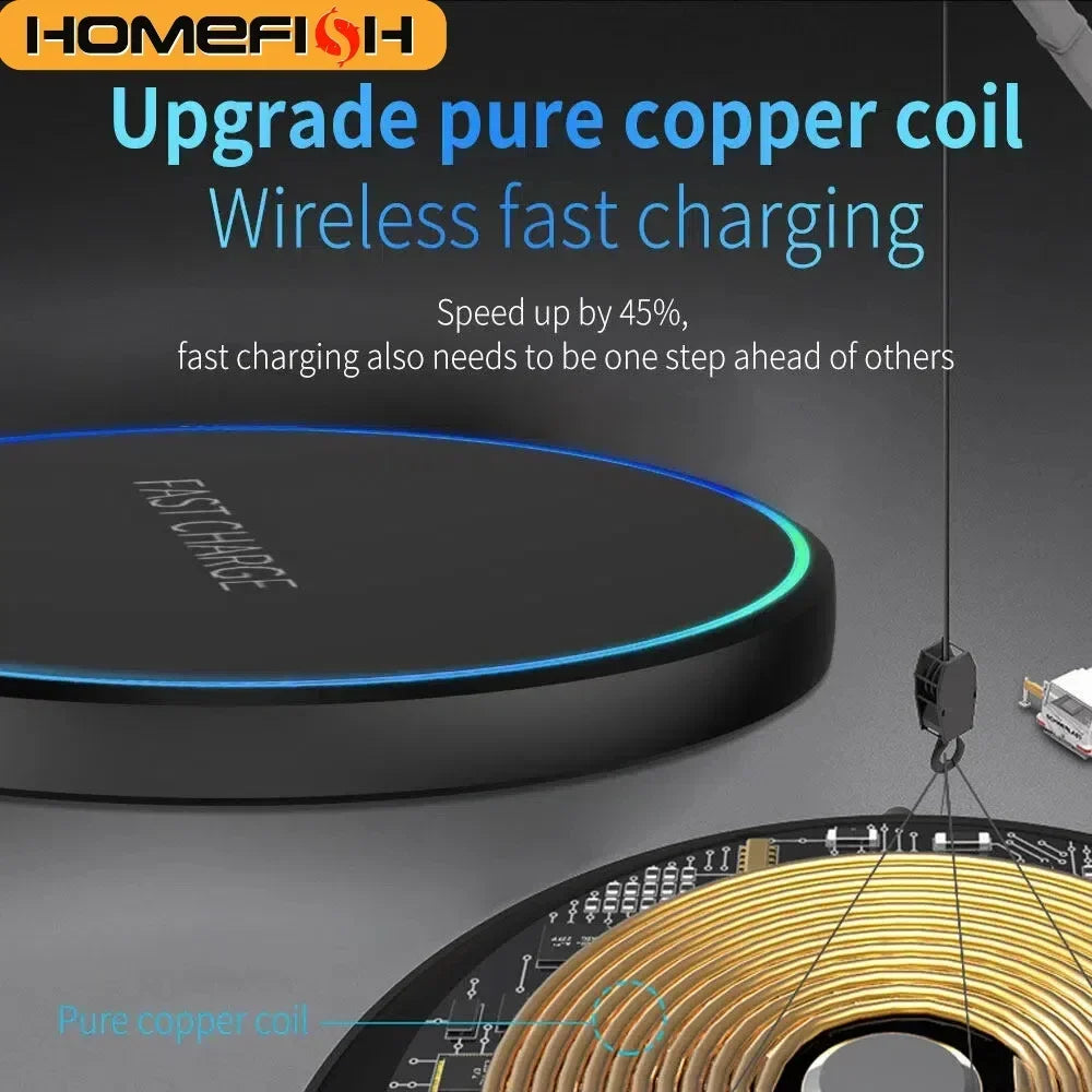Wireless Charging Station for Phone, Watch & Earbuds