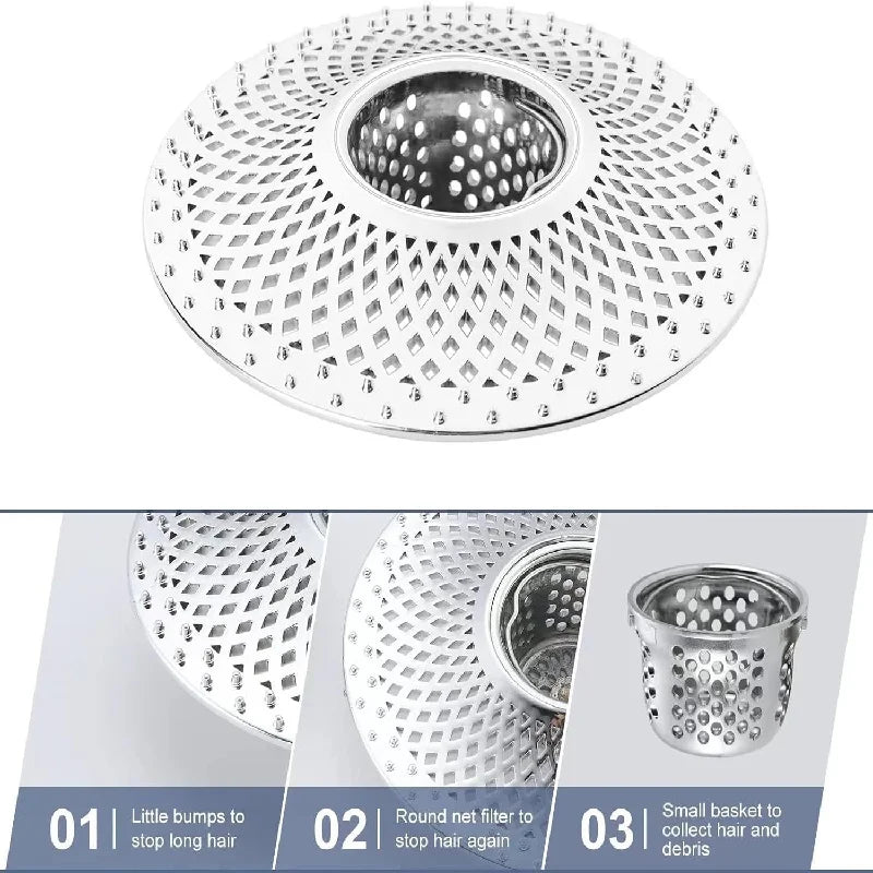 Detachable Shower Drain Hair Catcher