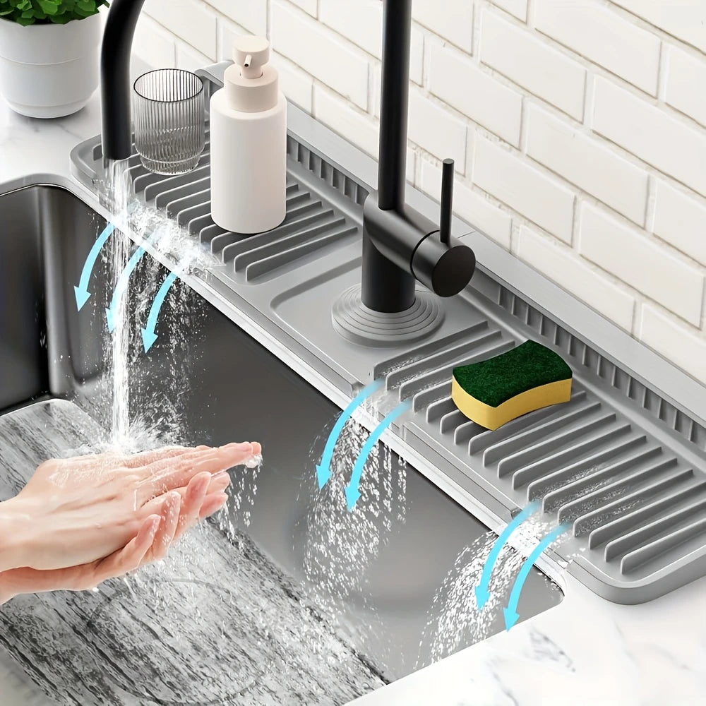 Quick-Dry Faucet Splash Guard Pad