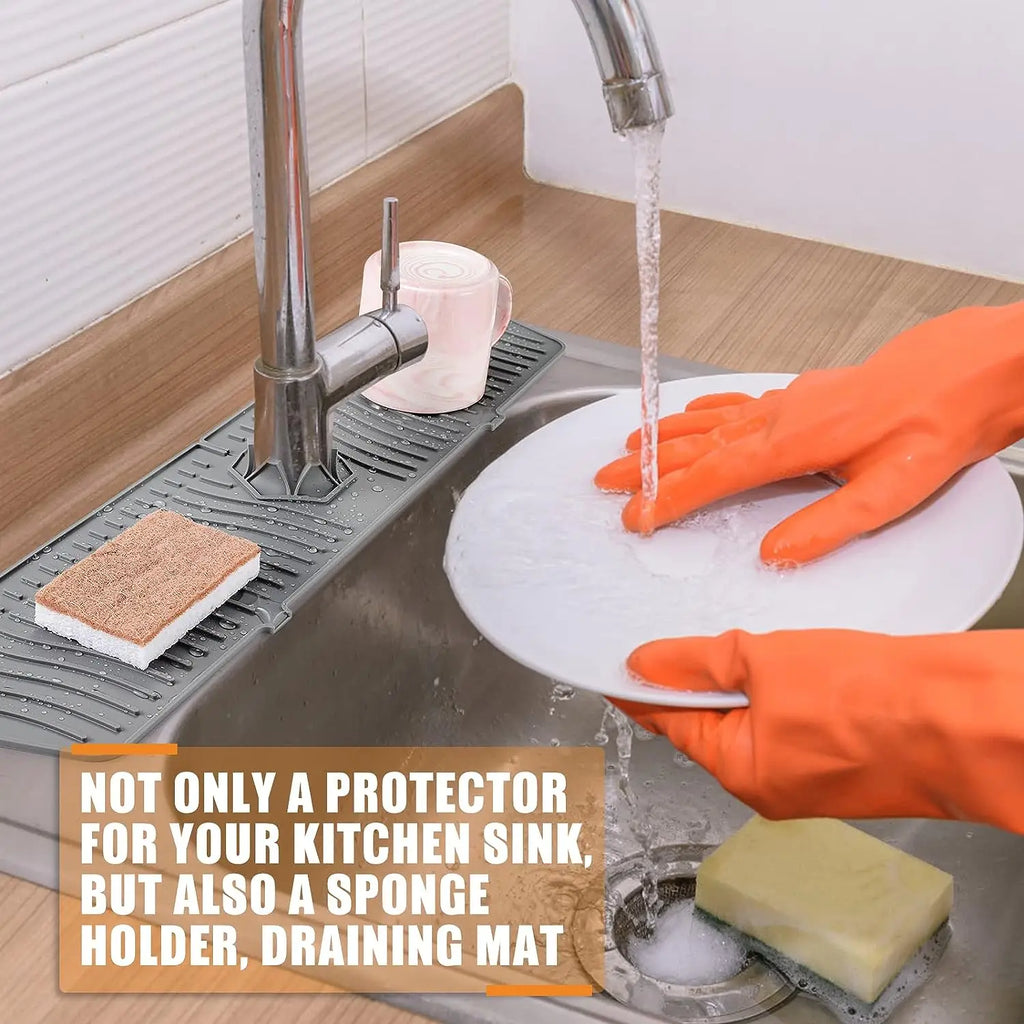 Long Silicone Faucet Splash Guard