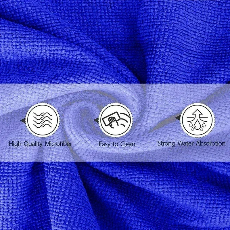 Lint-Free Microfiber Car Window Cloths
