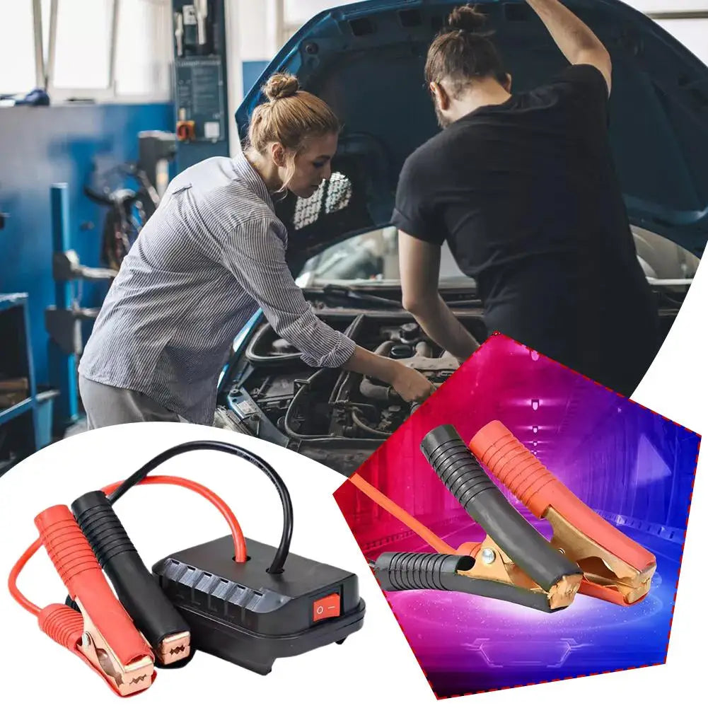 Battery-Powered Jump Starter Cable Adapter